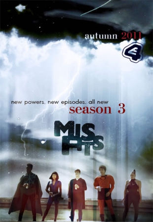 Отбросы / Долбанутые 2011 смотреть онлайн сериал Misfits (3 сезон/HDTVRip)